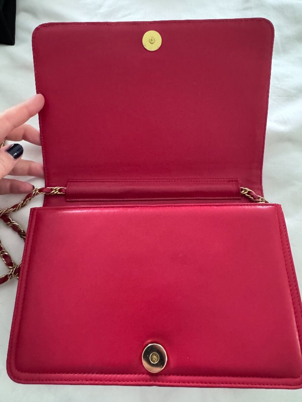 Jay Herbert of New York, Authentic Vintage Quilted Red Leather Handbag,New w/Tag - Picture 7 of 11